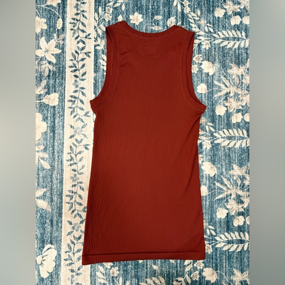 Athleta Ribbed Tank Top - Deep Red - Picture 3 of 3